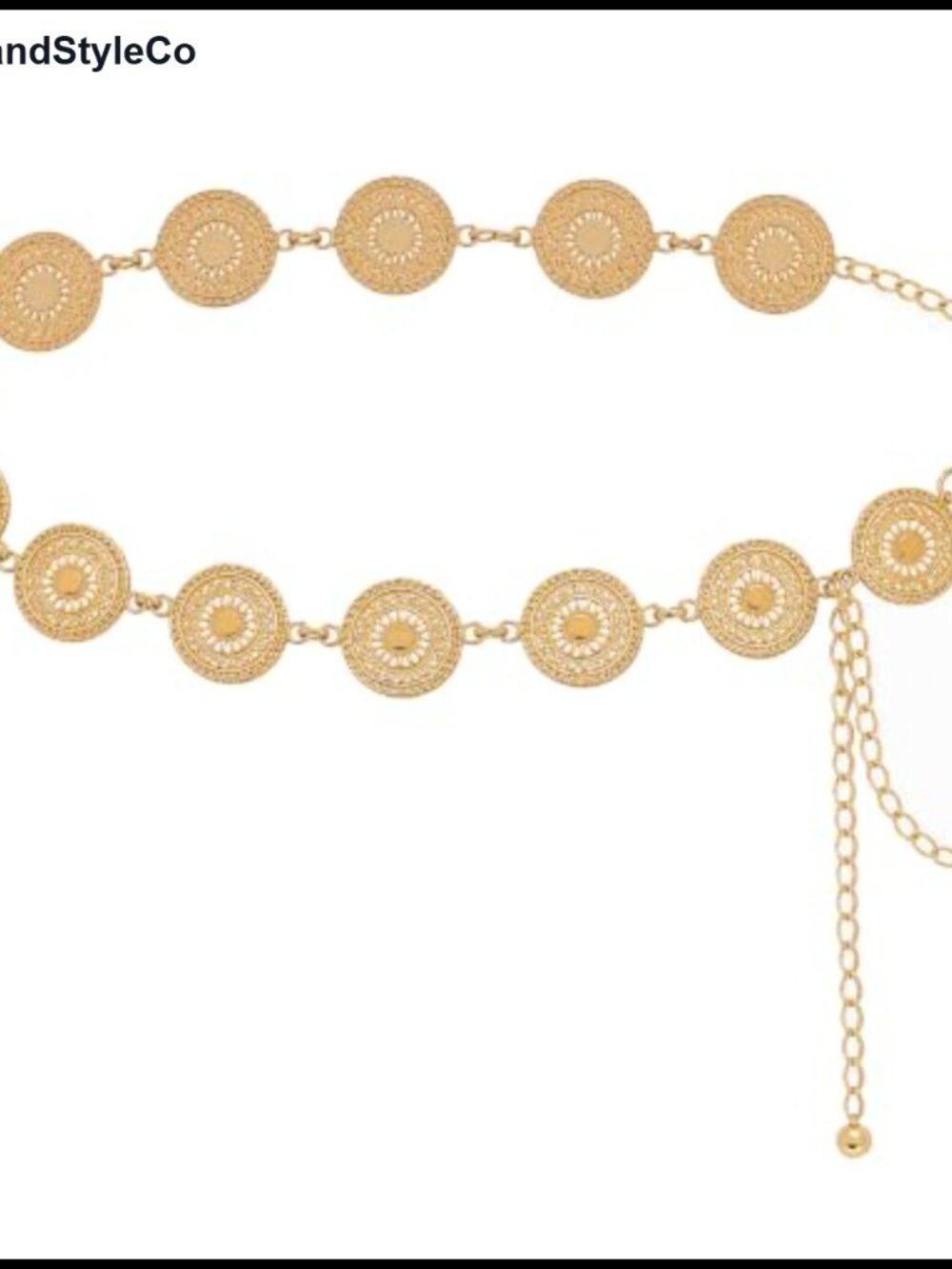 Boho Metal Chain Belt Chunky Belly Link Waist Chain Adjustable